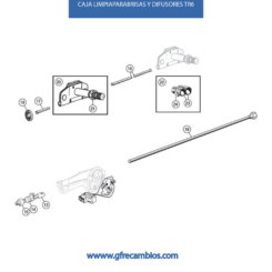 CAJA LIMPIAPARABRISAS Y DIFUSORES TR6