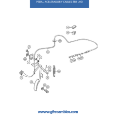 PEDAL ACELERADOR Y CABLES TR6 LHD