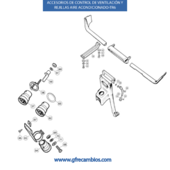 ACCESORIOS DE CONTROL DE VENTILACIÓN Y REJILLAS AIRE ACONDICIONADO TR6