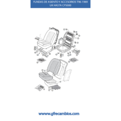 FUNDAS DE ASIENTO Y ACCESORIOS TR6-1969 UK HASTA CP50000