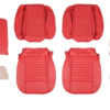 1-KIT DE FUNDAS ASIENTO-Vinilo-Rojo-2 asientos