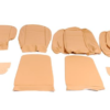 1-KIT DE FUNDAS ASIENTO-Cuero-Beige-2 asientos