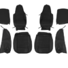 1-KIT DE FUNDAS ASIENTO-Vinilo-Negro-2 asientos