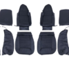 1-KIT DE FUNDAS ASIENTO-Cuero-Negro-2 asientos