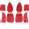 1-KIT DE FUNDAS ASIENTO-Cuero-Rojo-2 asientos