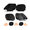 1-KIT DE FUNDAS ASIENTO-Vinilo-Negro-2 asientos