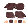 1-KIT DE FUNDAS ASIENTO-Vinilo-Castaño-2 asientos