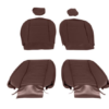 1-KIT DE FUNDAS ASIENTO-Cuero-Castaño-2 asientos