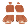 1-KIT DE FUNDAS ASIENTO-Cuero-Tan oscuro-2 asientos