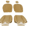 1-KIT DE FUNDAS ASIENTO-Cuero-Beige oscuro-2 asientos