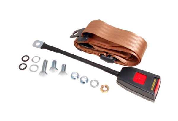 1-KIT DE CINTURÓN  DE SEGURIDAD DTRO.-Tipo estático-30cm-Beige