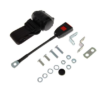 1-KIT DE CINTURÓN  DE SEGURIDAD DTRO.-Carrete de inercia-30cm-LH/RH-negro