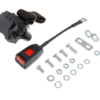 1-KIT DE CINTURON  DE SEGURIDAD DTRO.-Carreta de inercia-3 puntos-30cm-Negro