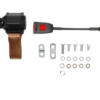 1-KIT DE CINTURON  DE SEGURIDAD DTRO.-Carreta de inercia-3 puntos-30cm-Beige